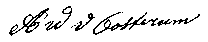 handtekening Ardina Wijnanda van Oostrom
